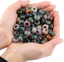 20Pcs Indischer Achat Großes Loch Perlen für