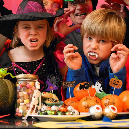 Halloween Cupcake Topper Zahnstocher Markierungsfahnen 60