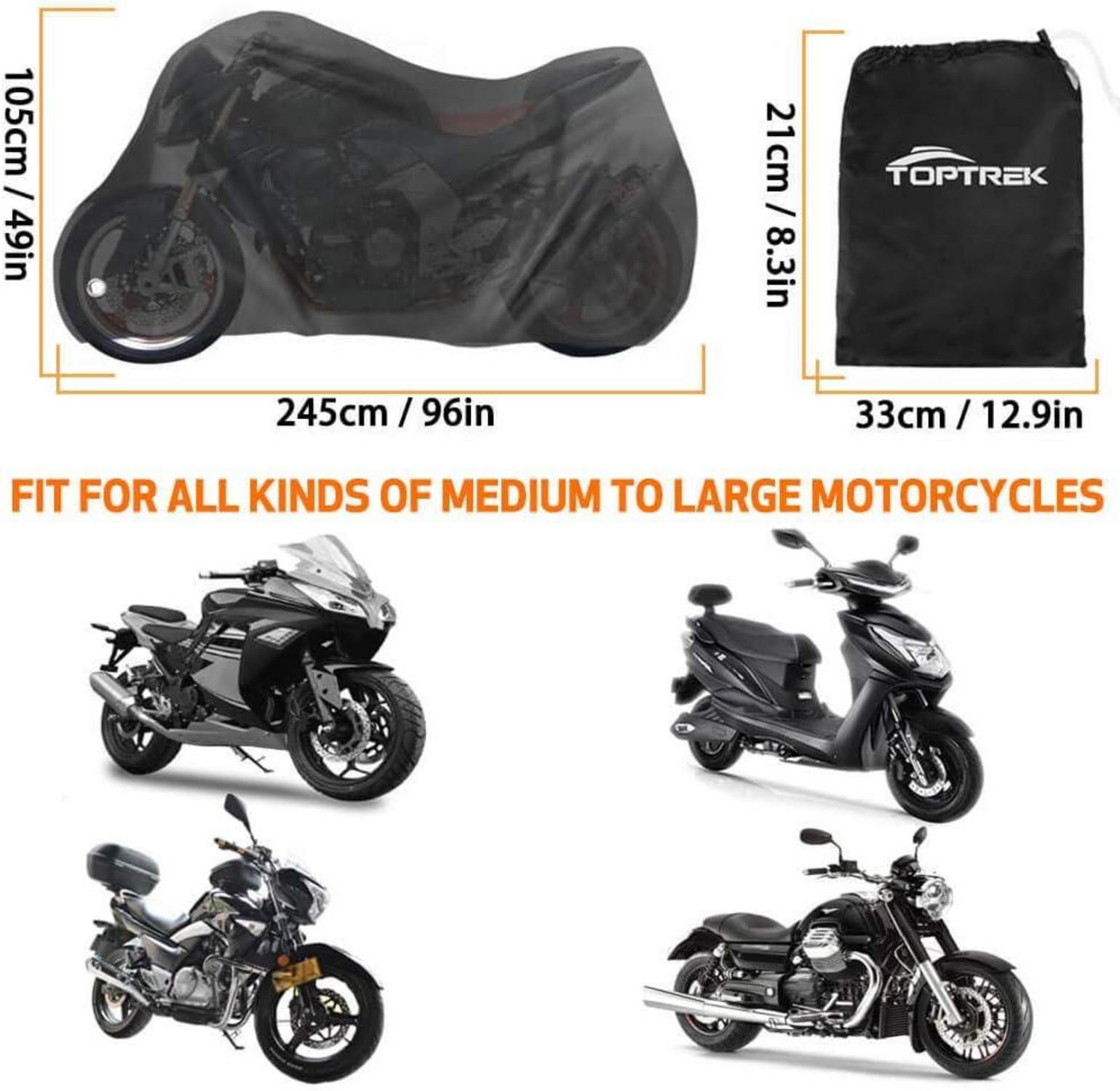 Motorrad Abdeckplane Wasserdicht Oxford XXL Harley Honda