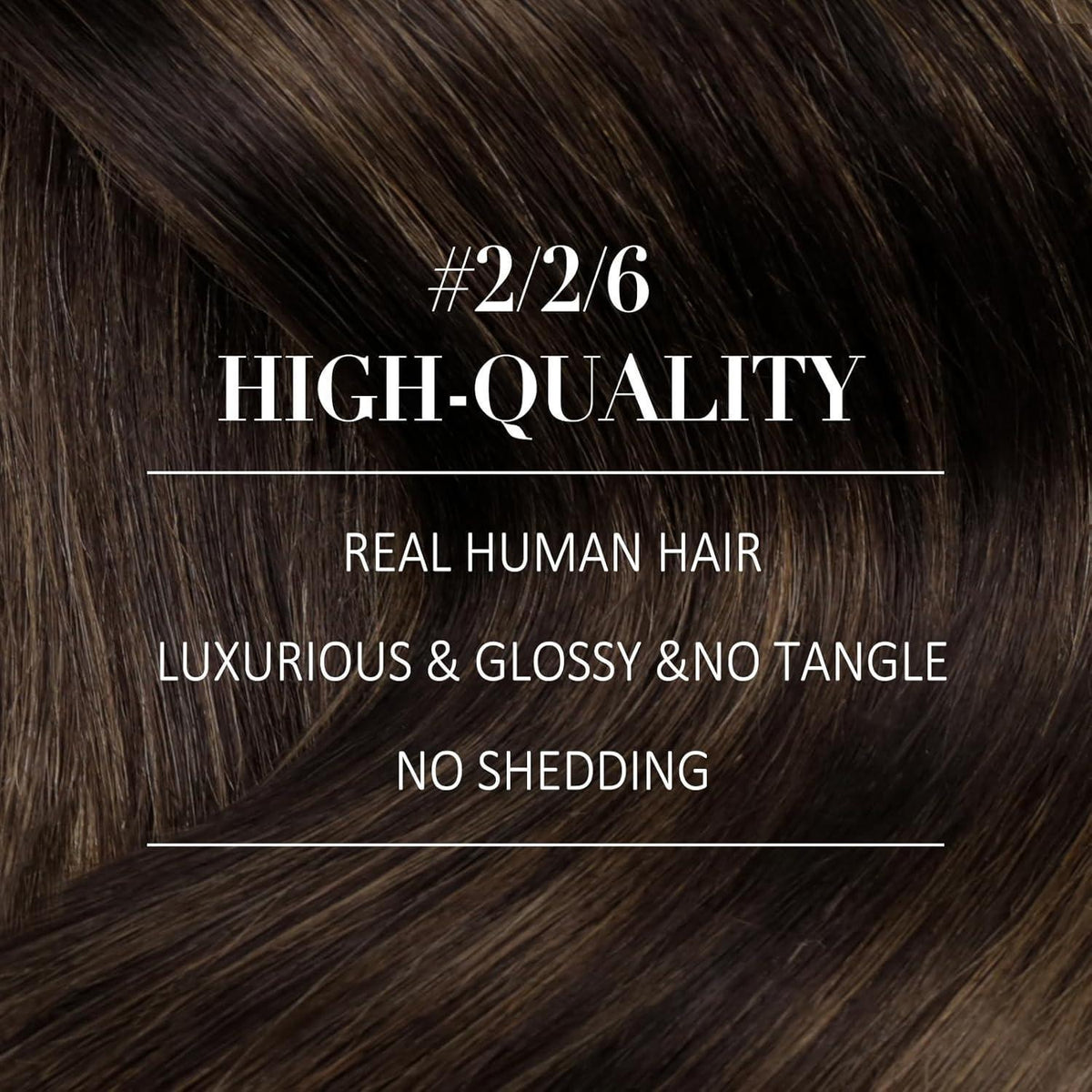 Clip-in Echthaar Extensions Braun Balayage 30cm 80g
