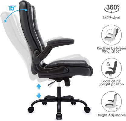 Intimate WM Heart Bürostuhl Schwarz Kunstleder ergonomisch höhenverstellbar 150kg