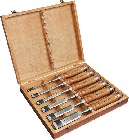 EZARC 6-teiliges Stechbeitel Set für Holzmeiselarbeiten