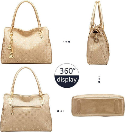 Damen Handtaschen Set Mittelgroß Umhängetasche Damenhandtasche