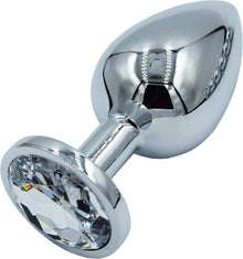 Metall Anal Butt Plug 34mm Medium Set weiß Analplug