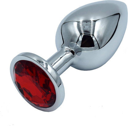 Kleiner Metall Anal Butt Plug Set 27mm Rote Analplug Kit