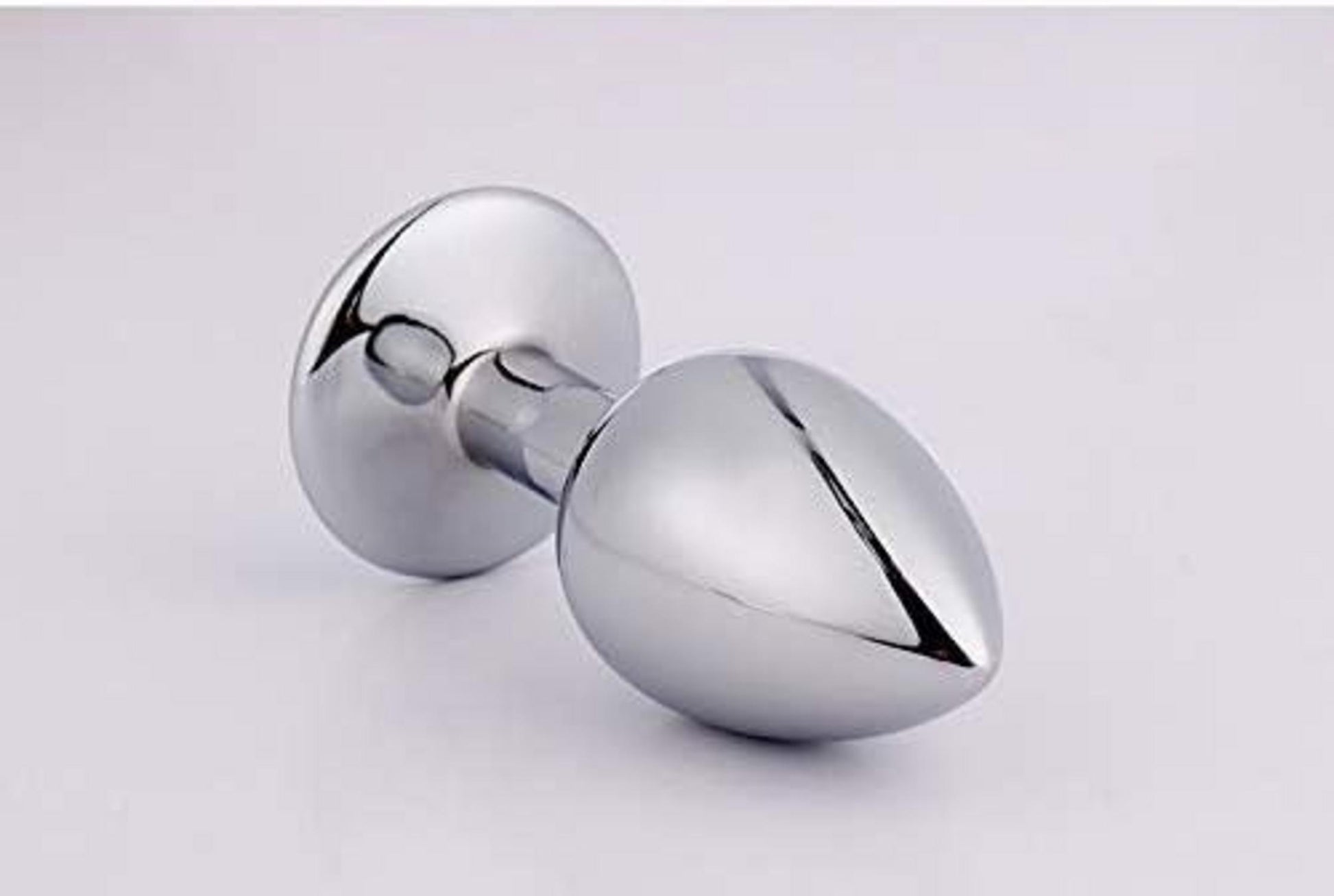 Metall Anal Butt Plug Set Rote Kristall 7cm für Frauen Männer