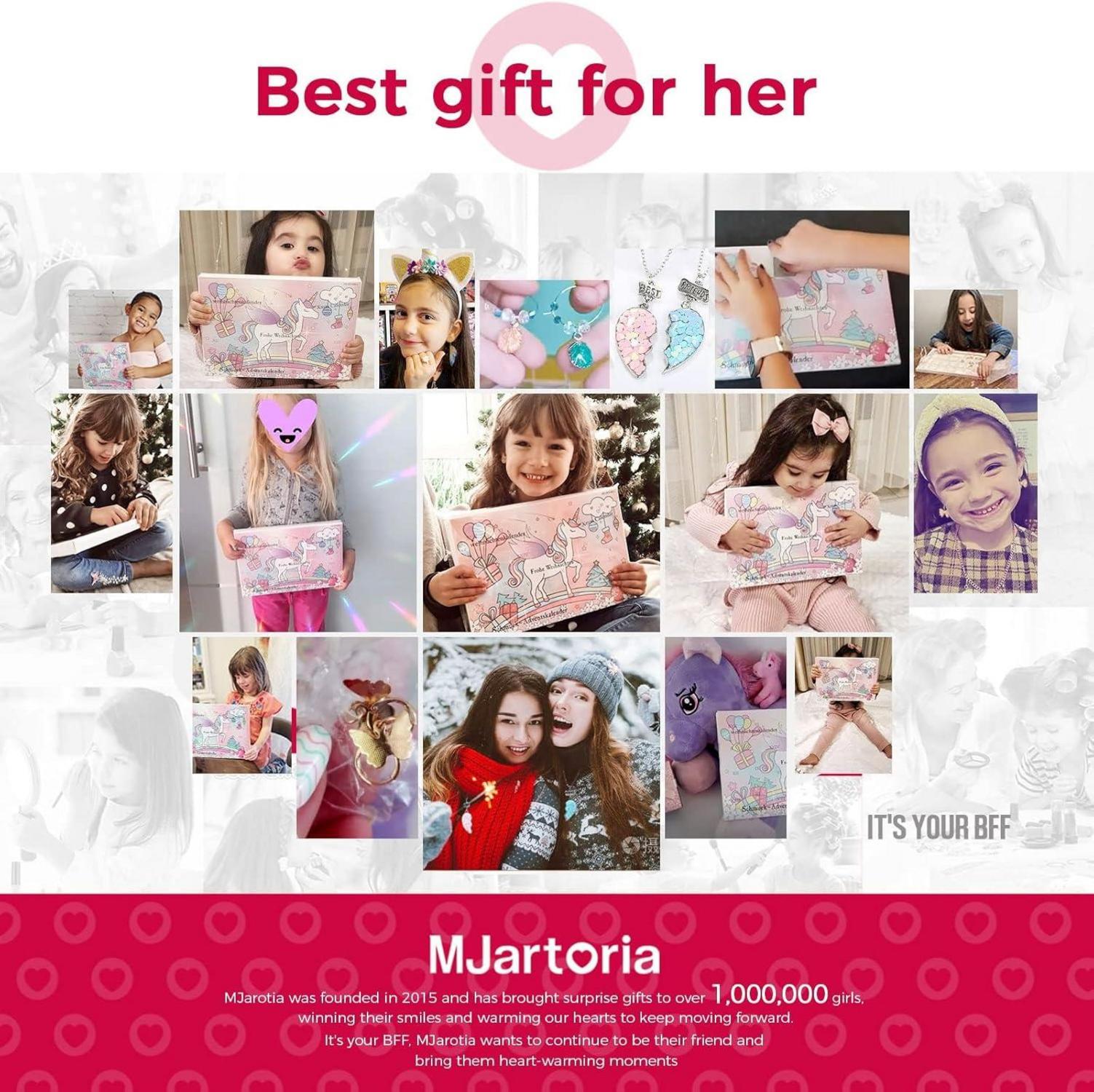Schmuck Adventskalender 2024 Mädchen Damen 24 Überraschungen Rosa