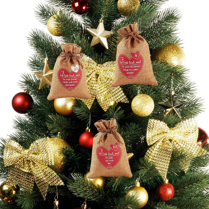 Adventskalender Jutesäckchen Selbst Befüllen 24 Liebesgründe