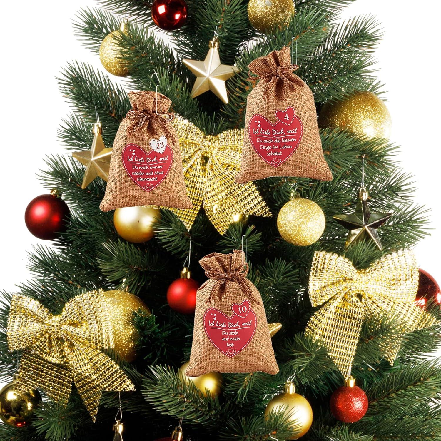 Adventskalender Jutesäckchen 24 Gründe Ich Liebe Dich Selbst Befüllen