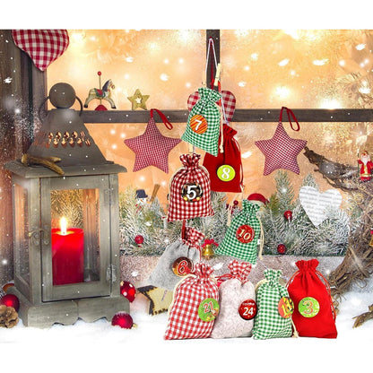 Adventskalender zum Befüllen XXL 24 Geschenksäckchen