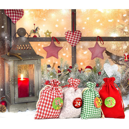 Adventskalender zum Befüllen XXL 24 Geschenksäckchen
