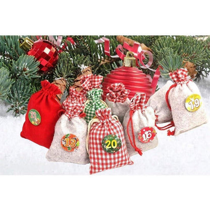 Adventskalender zum Befüllen XXL 24 Geschenksäckchen