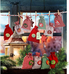 Adventskalender zum Befüllen XXL 24 Geschenksäckchen