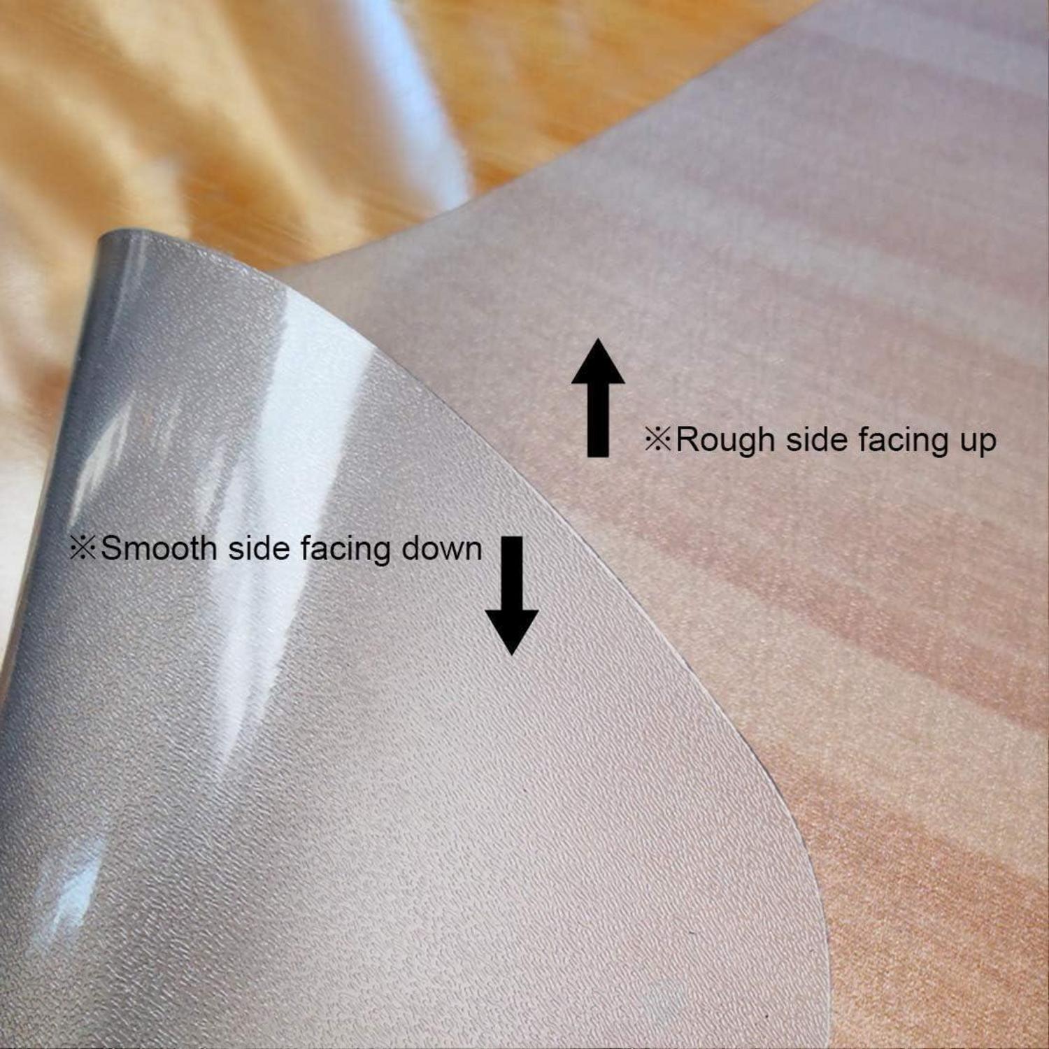 Bodenschutzmatte Bürostuhl Transparent 90x120cm Unterlage Lippe Sehr Stabil