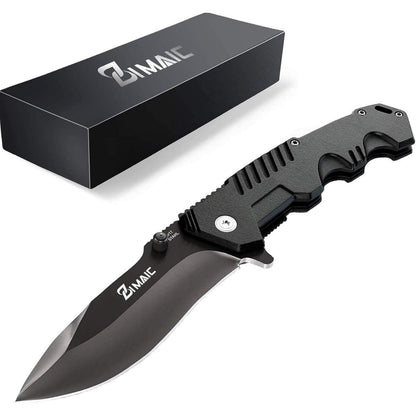 Klappmesser Scharfes Taschenmesser Einhandmesser Schwarz