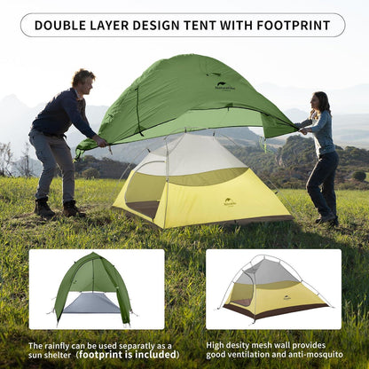 Ultraleichtes Campingzelt Cloud Up 2 - 2 Personen, 3-4