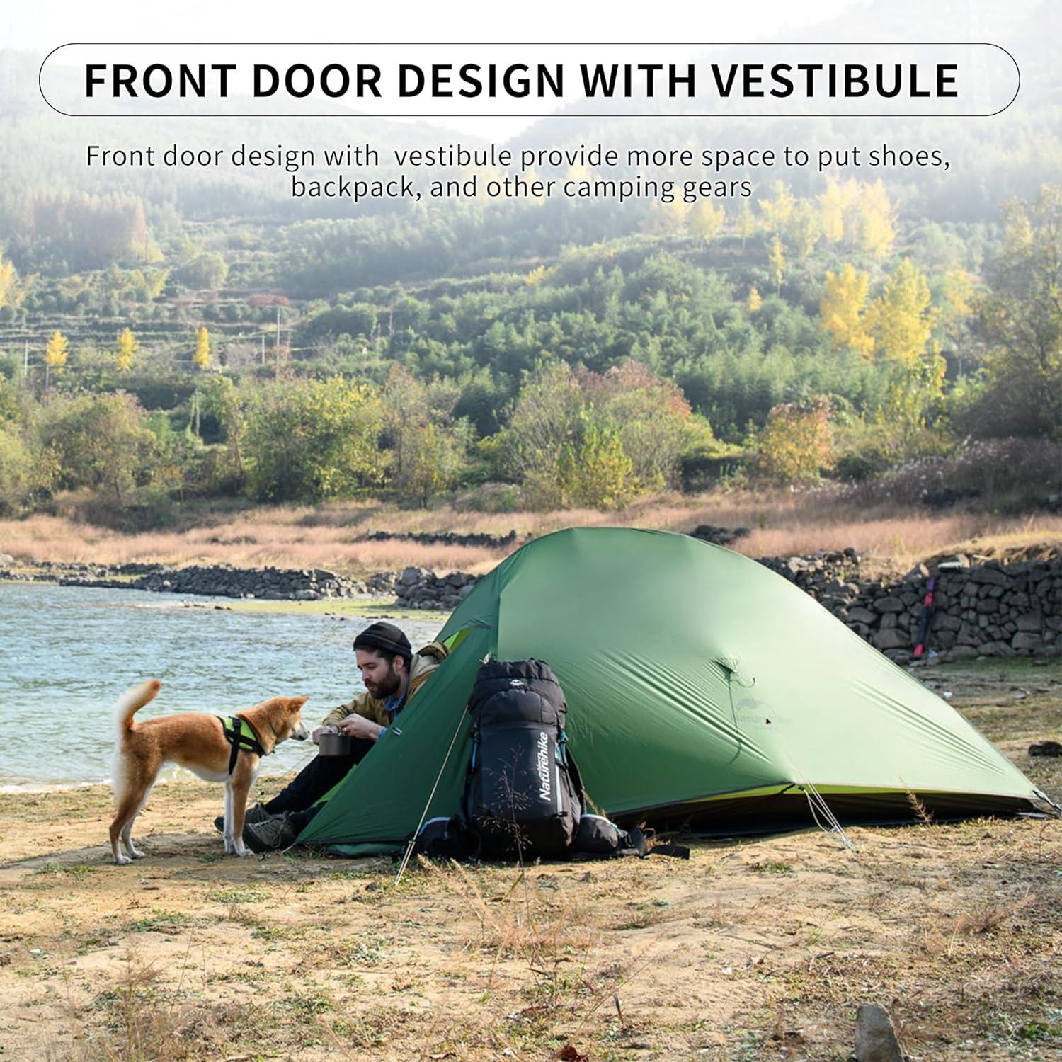 Naturehike Cloud up 2 Campingzelt Ultraleicht 2 Personen Wasserdicht 4 Saison