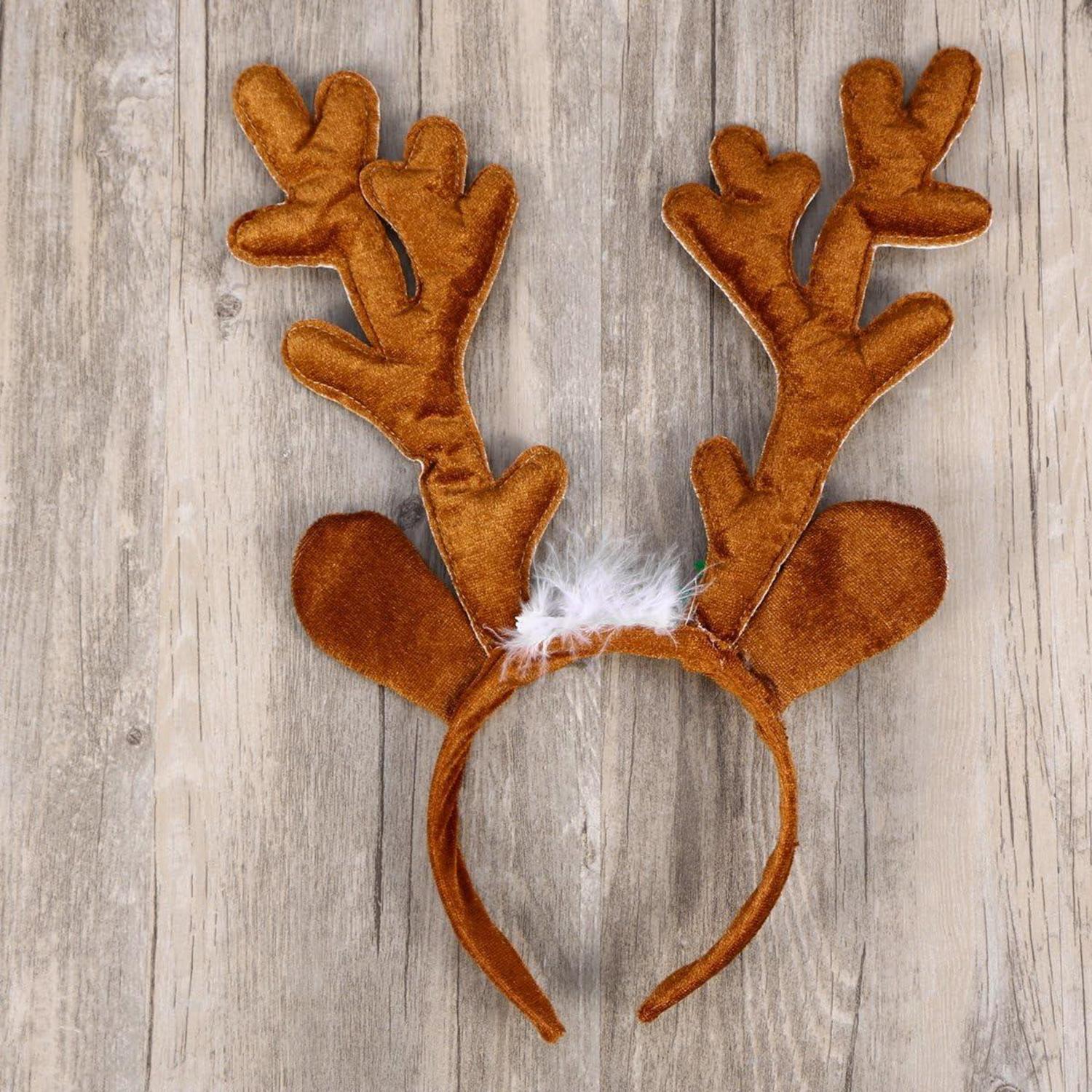 Rentier-Geweih-Stirnband für Weihnachten & Geburtstagsfeier