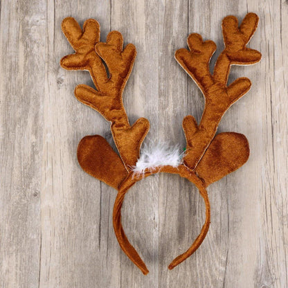 Rentier-Geweih-Stirnband für Weihnachten & Geburtstagsfeier