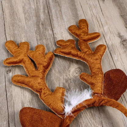 Rentier-Geweih-Stirnband Weihnachts-Accessoire Kinder Erwachsene