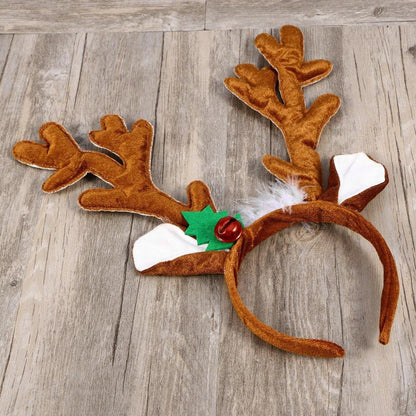 Rentier-Geweih-Stirnband Weihnachts-Stirnbänder Erwachsene Kinder