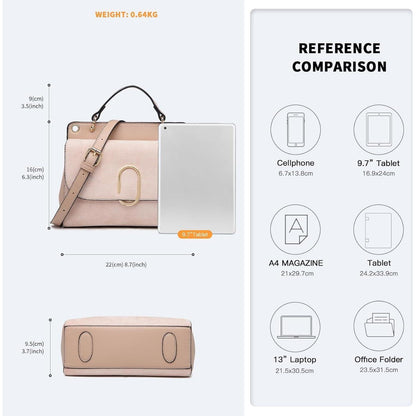 Elegante Damen Handtasche Klein Umhängetasche Rosa