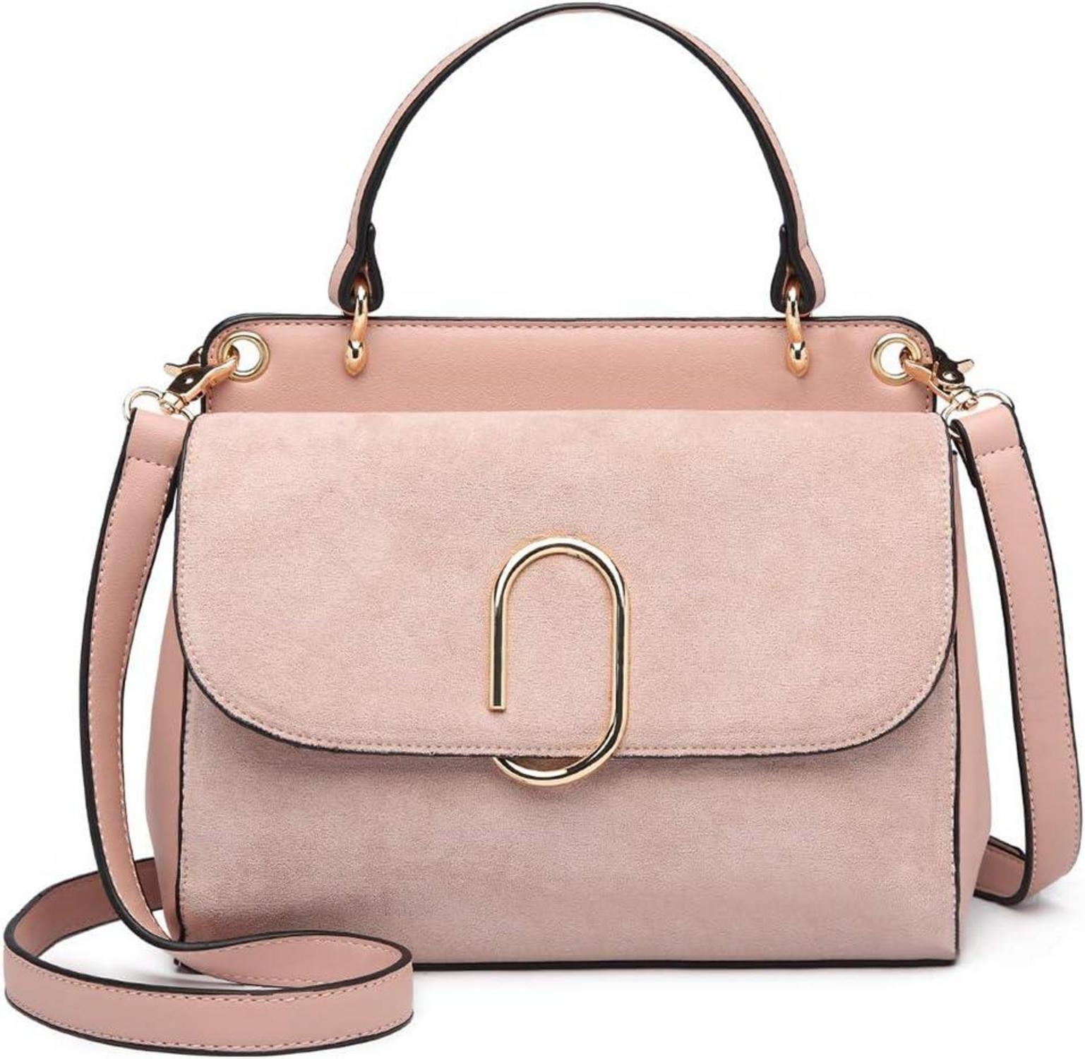 Elegante Damen Handtasche Klein Umhängetasche Rosa