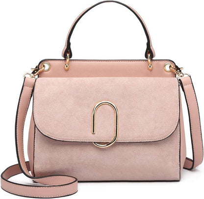 Elegante Damen Handtasche Klein Umhängetasche Rosa