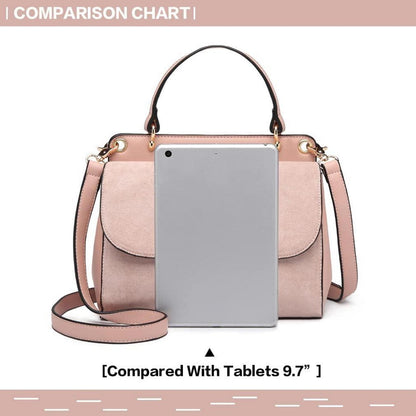 Elegante Handtasche Rosa Damen Schultertasche Umhängetasche
