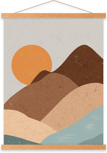 Magnetische Posterschiene A3 30x40 Holz Posterleiste Magnethalterung