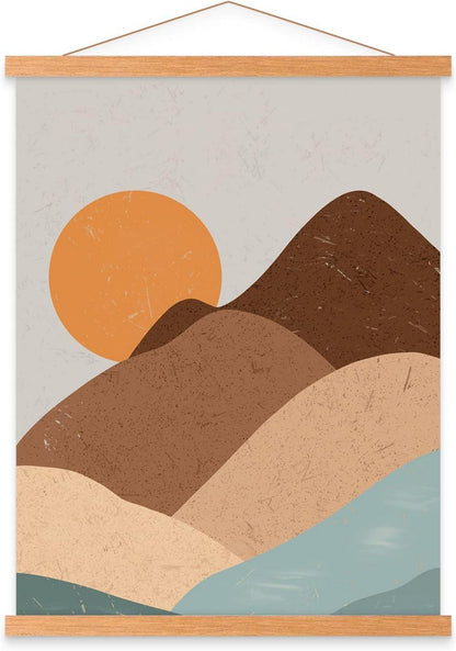 Magnetische Posterschiene A3 30x40 Holz Posterleiste Magnethalterung