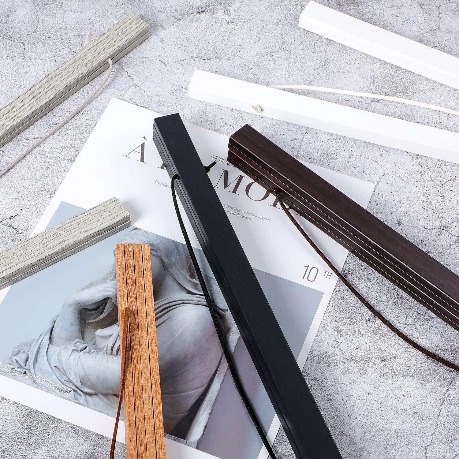 Magnetische Posterschiene A3 30x40 Teakholz Posterleiste