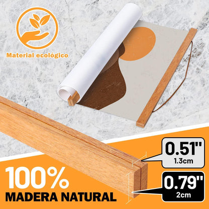 Magnetische Posterschiene A3 30x40 Holz Posterleiste Magnethalterung