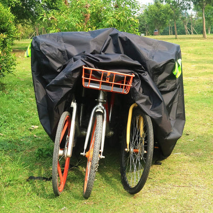Fahrradabdeckung Wasserdicht 210D-Oxford Schwarz 2-3 Fahrräder