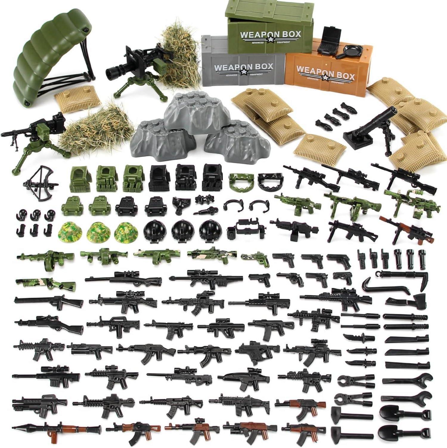 Militär Swat Spielzeug Set Armee Krieg Soldaten Figuren WWII