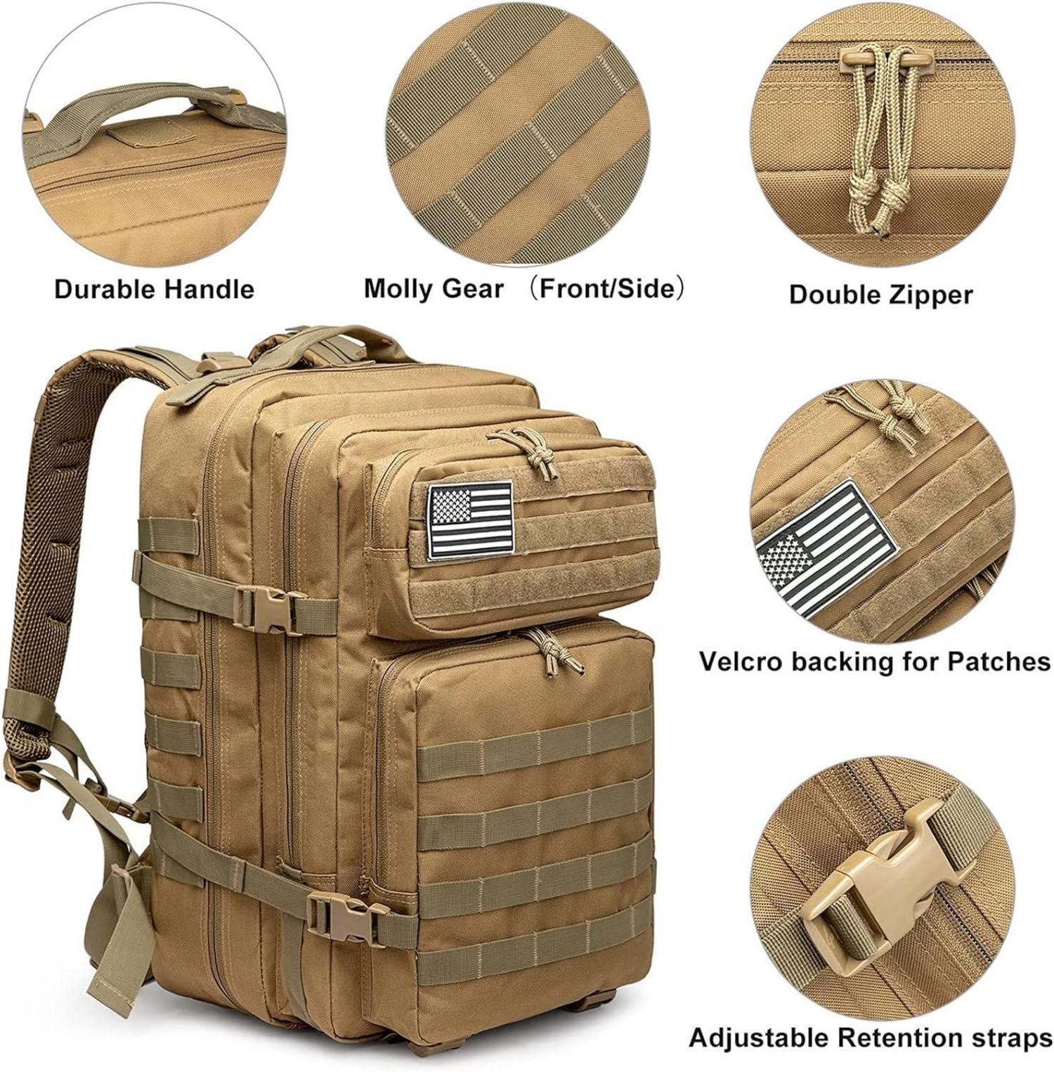 Taktischer Militär-Rucksack 40L Molle Daypack Outdoor-Camping Trekking