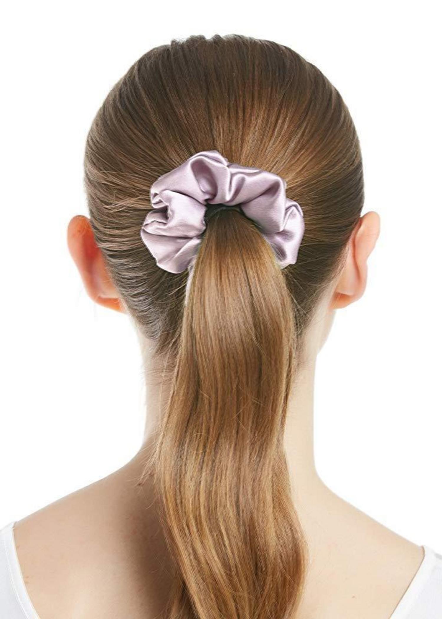 Seiden Haarring Haargummi Damen Pferdeschwanzhalter Altrosa 1er Pack