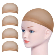 4er Set Atmungsaktive Nylon Perücke Kappen Haarnetz Wig Cap