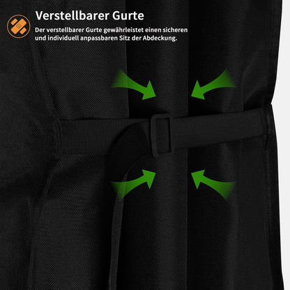 Dokon Terrassenofen Abdeckung 600D Oxford Gartenofen Schwarz