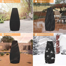 Dokon Terrassenofen Abdeckung 600D Oxford Gartenofen Schwarz