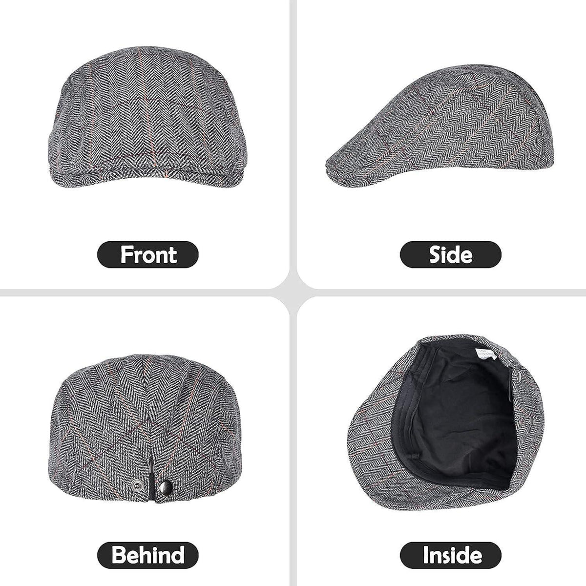 Schiebermütze für Damen und Herren, klassisch & warm