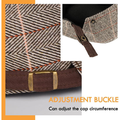 Schiebermütze Herren Sommer Grau Hut Herren Flat Cap 55-59cm