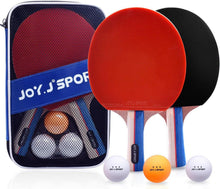 Tischtennisschläger Set mit 2 Schläger und 3 Bällen für Anfänger und
