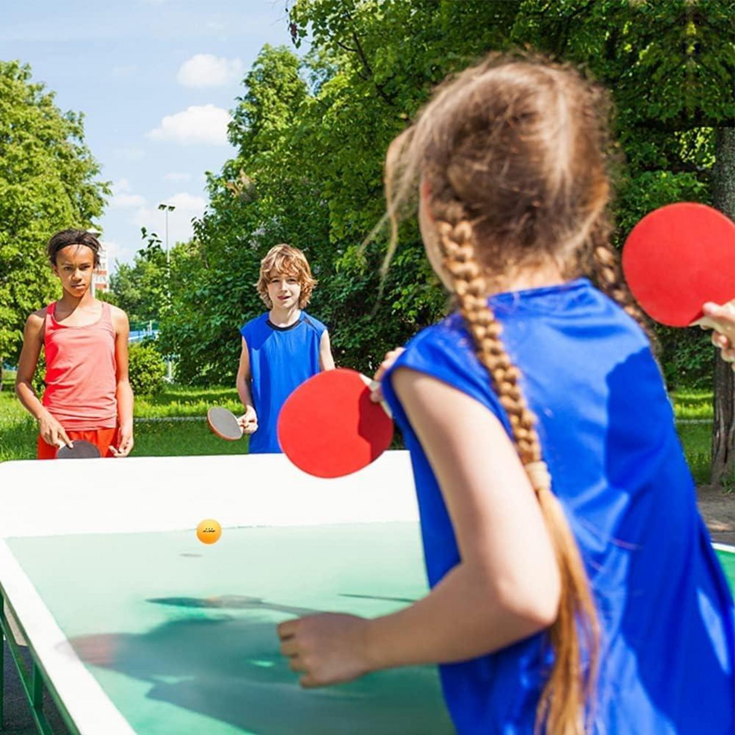Tischtennisschläger Set 2 Schläger 3 Bälle Anfänger Fortgeschrittene