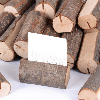 20 Stück Holz Tischkartenhalter Platzkartenhalter Hochzeit