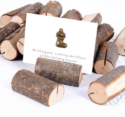 20 Stück Holz Tischkartenhalter Platzkartenhalter Hochzeit