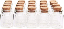Miniatur Glasflaschen Klarglas Korkverschluss 15ml 20er Set