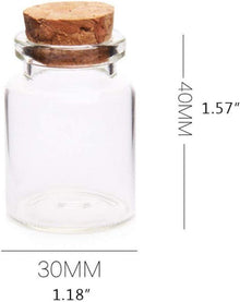 Danmu Art Miniatur Glasfläschchen 15ml Klarglas 20er Set