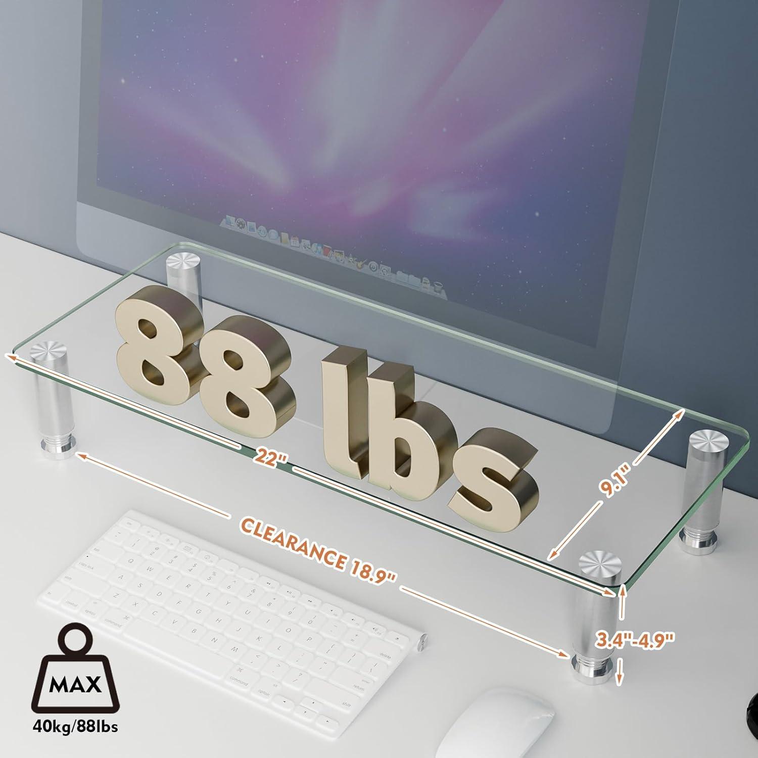 Hemudu PC-Monitor Ständer höhenverstellbar Multimedia-Tischständer