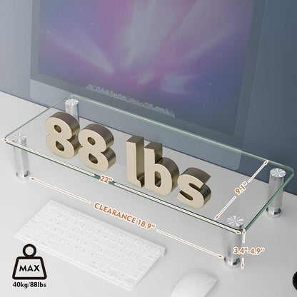 Hemudu PC-Monitor Ständer höhenverstellbar Multimedia-Tischständer